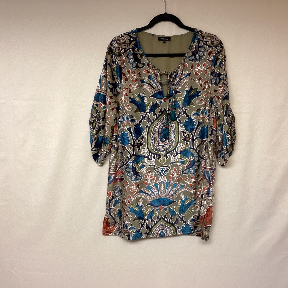Whispers Dress Burnout Velvet Mini Jewel Tones Romantic Bohemian Womens SZ M